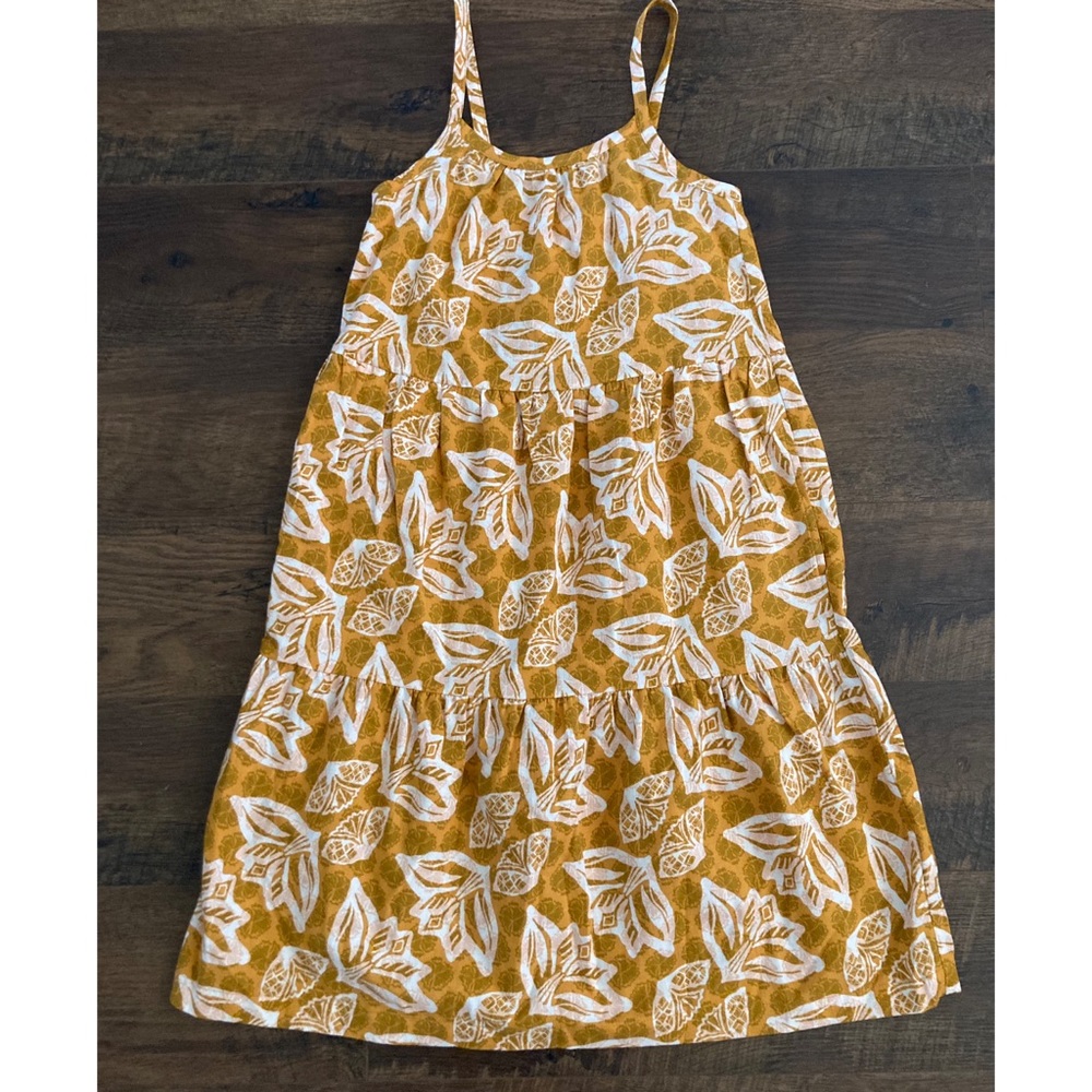 PATAGONIA Girls' Pataloha Dress Floral Tiered Sun Dress Sz 12 - Picture 2 of 7
